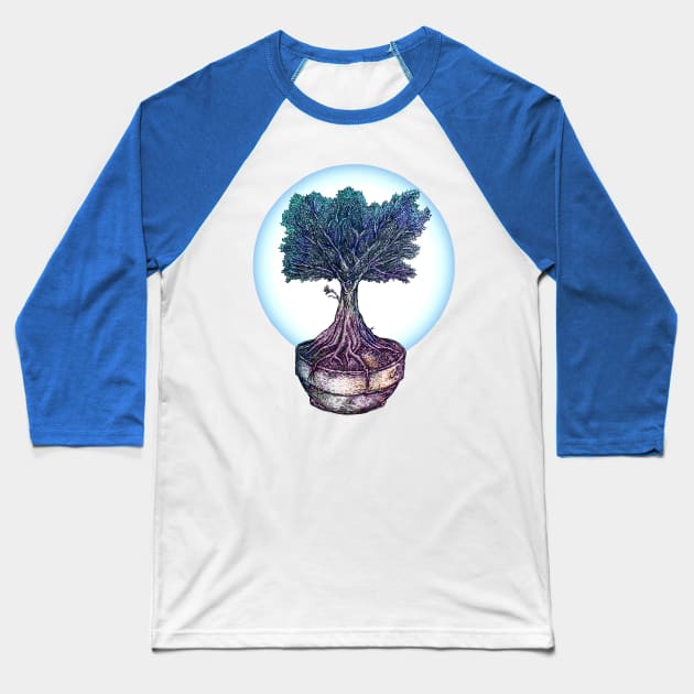 Tree of Life Baseball T-Shirt by k33nArt